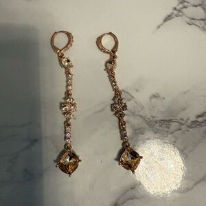 New Givenchy Rose Gold Drop Earrings